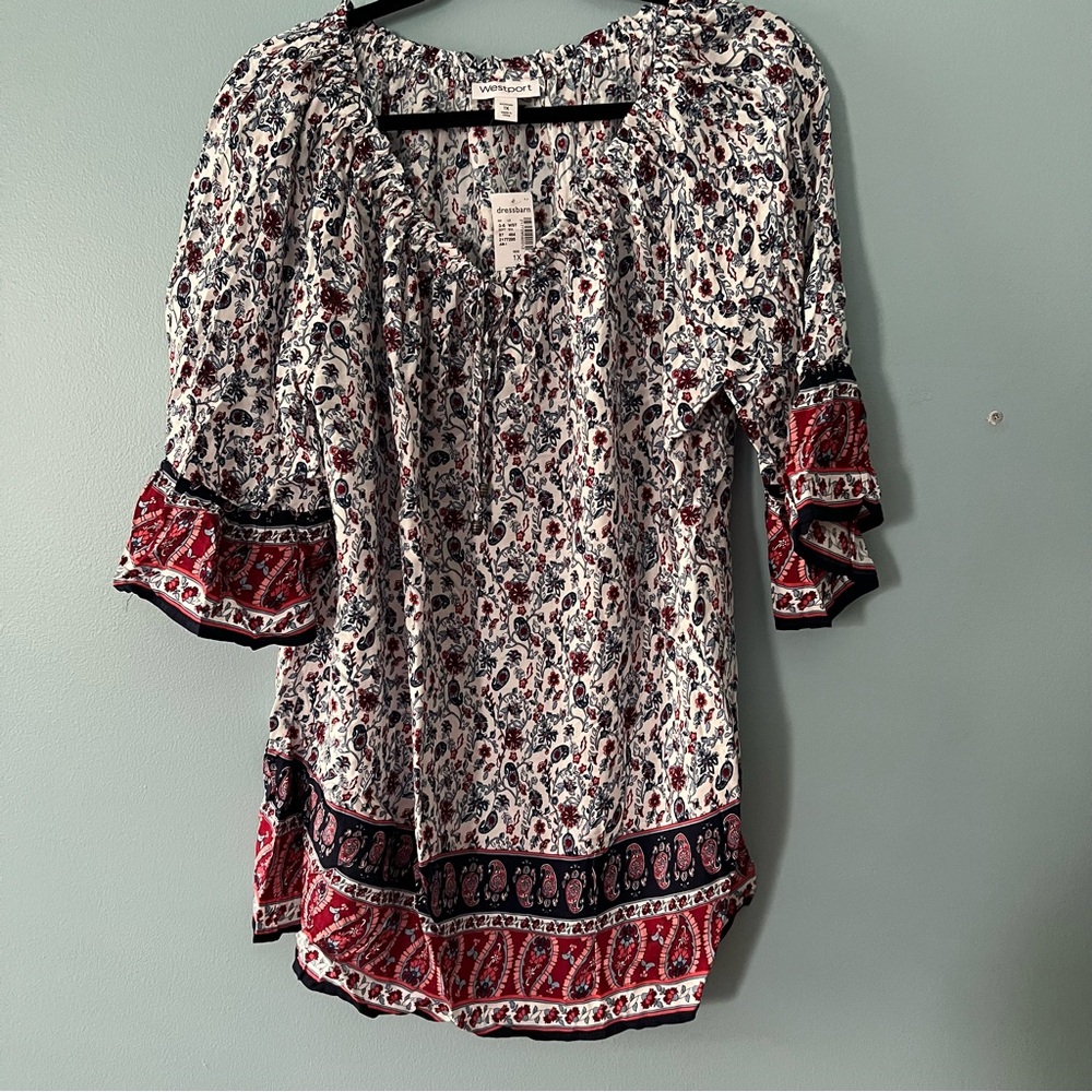 NWT Dress Barn floral blouse
